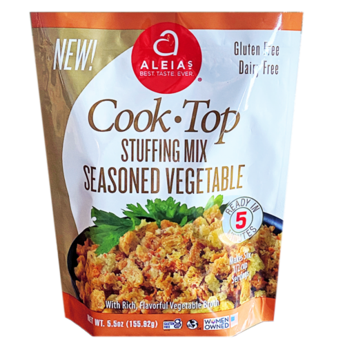 Aleias 399970 5.5 oz Stuffing Vegetable Seasoning Mix - Pack of 6 Perspective: front