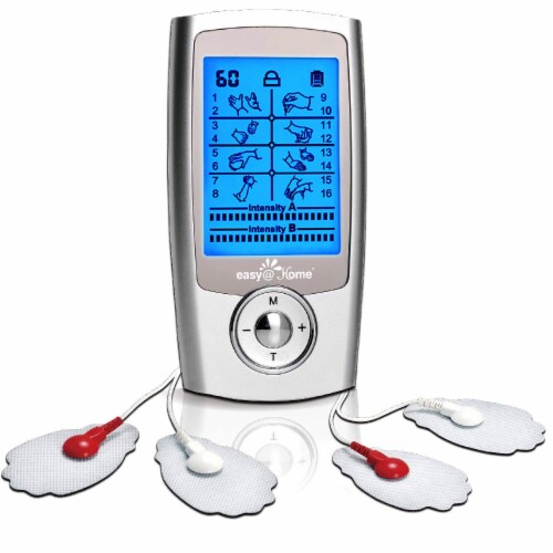 EMS TENS Unit Muscle Stimulator with 16 Modes, Rechargeable TENS Machine, 8  Pcs Electrode Pads