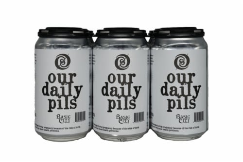 Basic City Beer Co. Our Daily Pils Beer Perspective: front