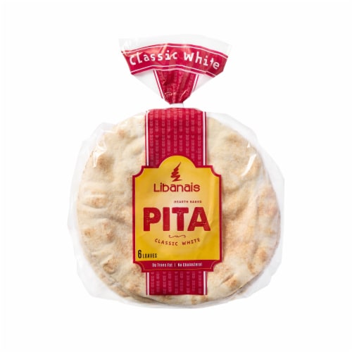 Libanais Classic White Pita Bread Perspective: front
