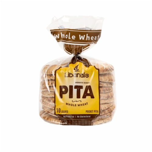 Libanais Wheat Pocket Pita Perspective: front