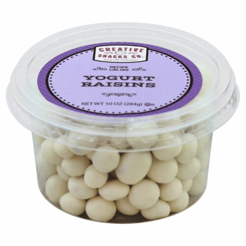 Creative Snacks Co. Yogurt Raisins Perspective: front