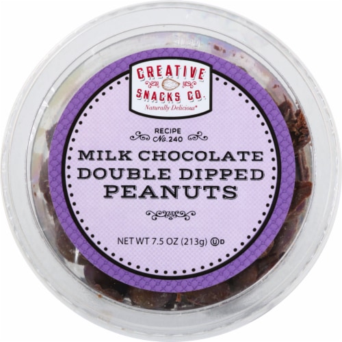 Creative Snacks Co. Milk Chocolate Double Dipped Peanuts Perspective: front