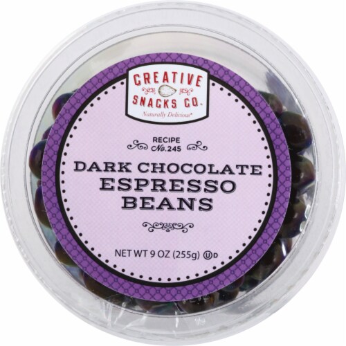 Creative Snacks Co. Dark Chocolate Espresso Beans Perspective: front