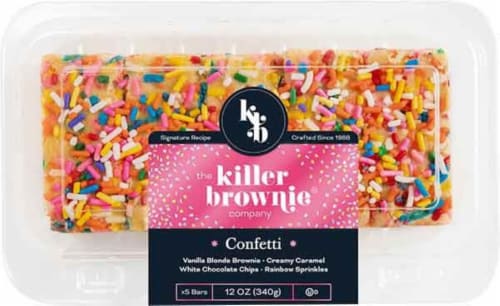 The Killer Brownie Company® Confetti Brownies Perspective: front