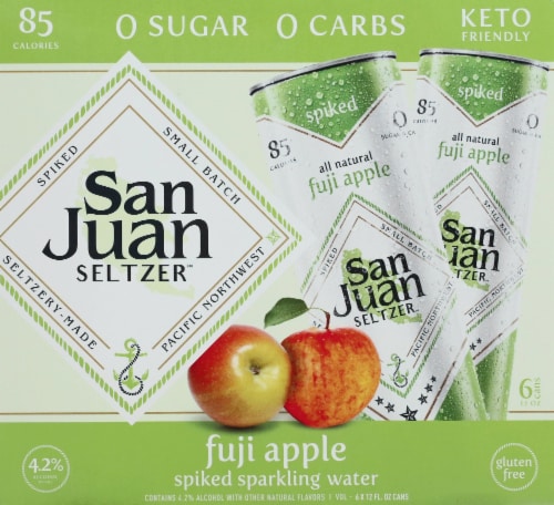 San Juan Seltzer Fuji Apple Spiked Seltzer Perspective: front