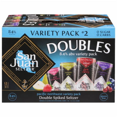 San Juan™ Doubles Spiked Seltzer Variety Pack Cans Perspective: front