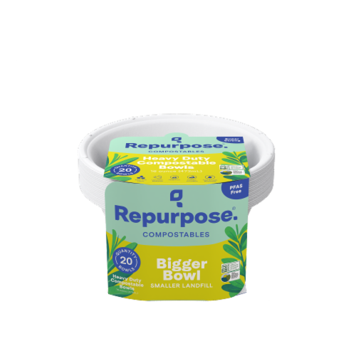Repurpose® Compostable Bowls Perspective: front
