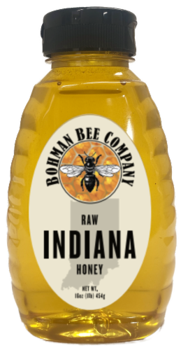 Bohman Bee Company Raw Indiana Honey Perspective: front
