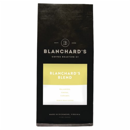 Blanchard's Blend Whole Bean Coffee Perspective: front