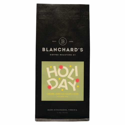 Blanchard's Holiday Blend Coffee Perspective: front