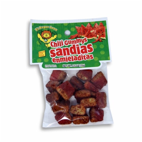Super Leon Gummy Sandia Natural Fruit Snack Perspective: front