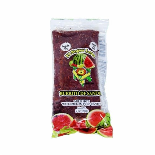 Super Leon Mild Hot Watermelon Pulp Candy Perspective: front
