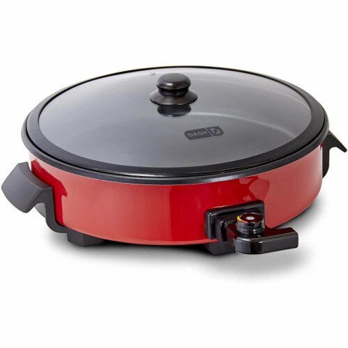 Dash DRG214RD Family Size Skillet - Red Perspective: front