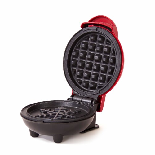 Dash Bow and Go Mini Snowflake Waffle Maker - Red Perspective: front