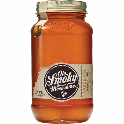 Ole Smoky Apple Pie Moonshine Tennessee Whiskey Perspective: front