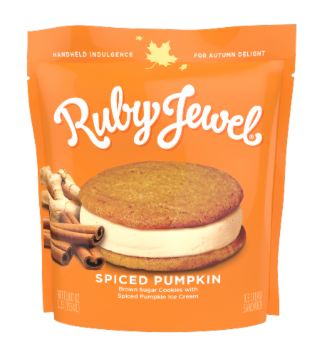 Ruby Jewel Pumpkin Ginger Spice Ice Cream Sandwich, 5.25 oz - Fred Meyer