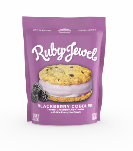 Ruby Jewel® Blackberry Cobbler Oatmeal Chocolate Chip Cookies Perspective: front