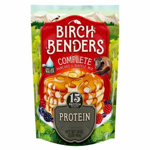 Birch Benders® Plain Protein Pancake & Waffle Mix Perspective: front