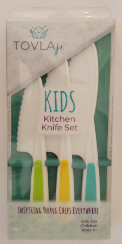 Zulay Kitchen Kids Knife Set - Pink, 3 - Foods Co.