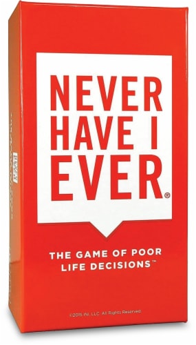 INI Never Have I Ever Card Game Perspective: front