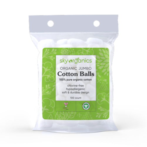 Sky Organics Jumbo Cotton Balls Perspective: front