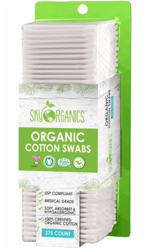 Sky Organics™ Cotton Swabs Perspective: front