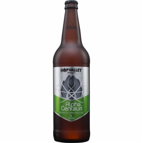 Hop Valley Alpha Centauri Imperial India Pale Ale Perspective: front
