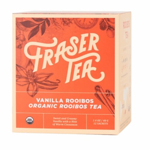 Fraser Tea Organic Vanilla Rooibos Tea Sachets, 12 ct / 1.4 oz Fred Meyer