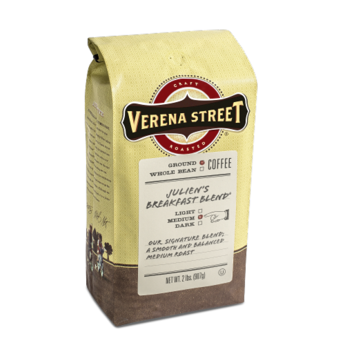 Verena Street® Julien's Breakfast Blend® Medium Roast Ground Coffee Perspective: front
