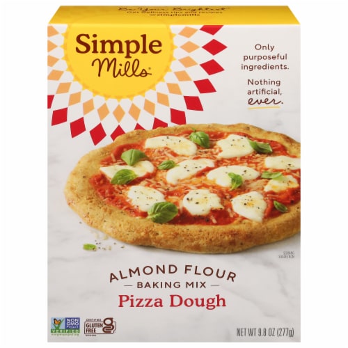 Simple Mills Gluten Free Almond Flour Pizza Dough Baking Mix Perspective: front
