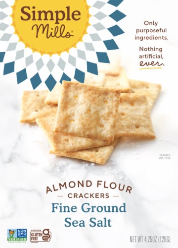 Simple Mills® Fine Ground Sea Salt Almond Flour Crackers Perspective: front