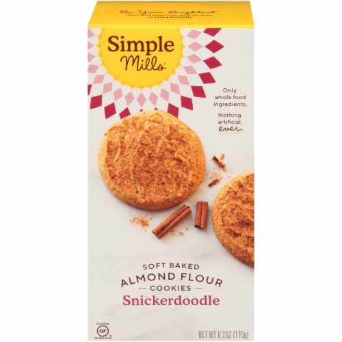 Simple Mills® Soft Baked Snickerdoodle Almond Flour Cookies Perspective: front