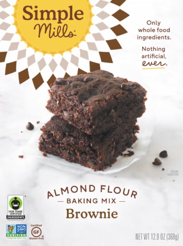 Simple Mills Fair Trade Almond Flour Brownie Mix Perspective: front
