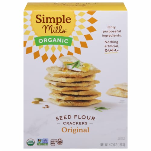 Simple Mills Original Organic Seed Crackers Perspective: front