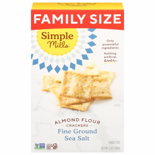 Simple Mills® Fine Ground Sea Salt Almond Flour Crackers Perspective: front