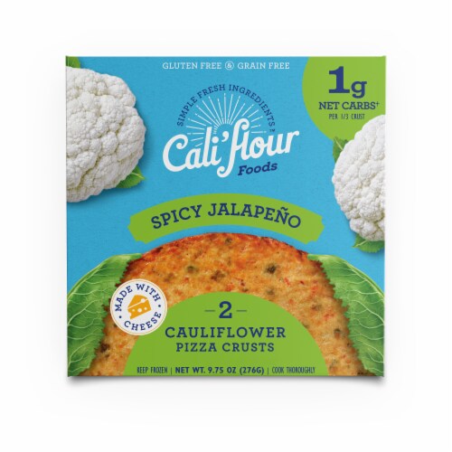 Cali Flour Foods Spicy Jalapeno Cauliflower Pizza Crusts 2 Ct 4 88 Oz Dillons Food Stores