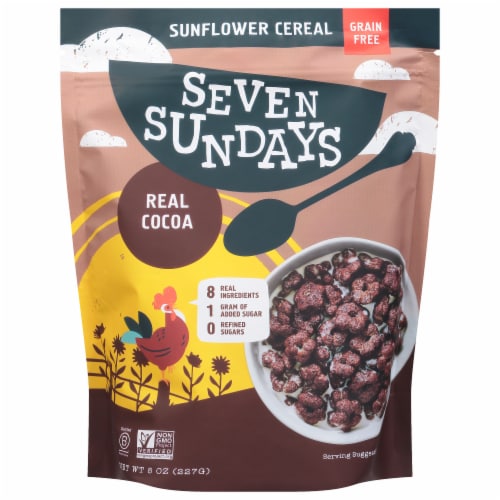 Seven Sundays Real Cocoa Grain Free Sunflower Cereal Perspective: front