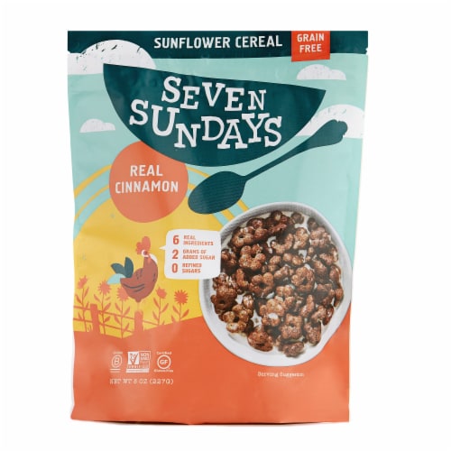 Seven Sundays Real Cinnamon Grain Free Sunflower Cereal Perspective: front