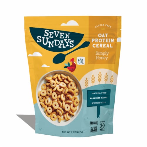 Simply Honey Oat Protein Cereal Perspective: front