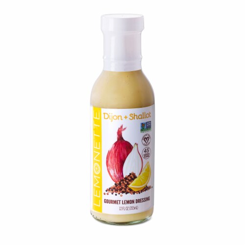 Lemonette Dijon + Shallot Gourmet Lemon Dressing Perspective: front