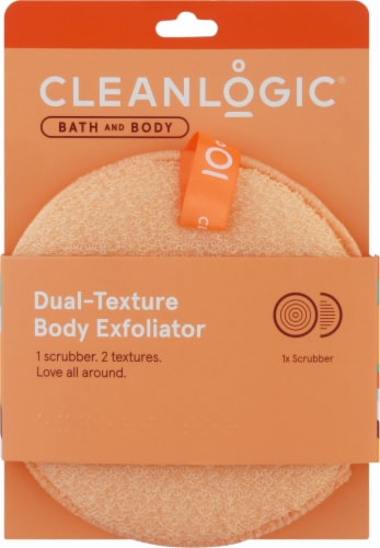 Cleanlogic® Exfoliating Dual Texture Body Scrubber Perspective: front