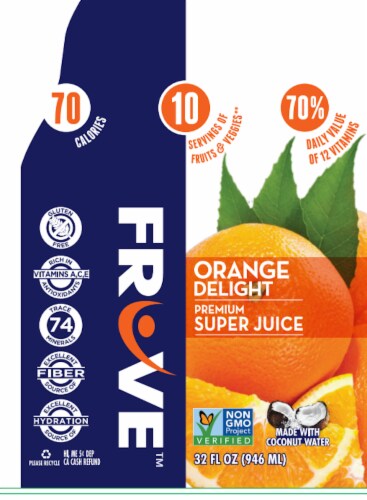 FuUve Orange Delight Premium Super Juice Perspective: front