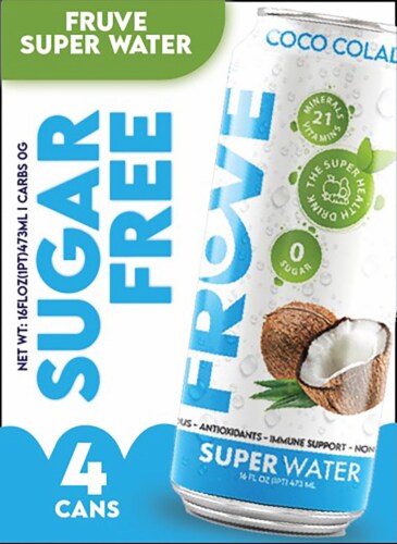 FrUve Sugar Free Coco Colada Super Water Perspective: front