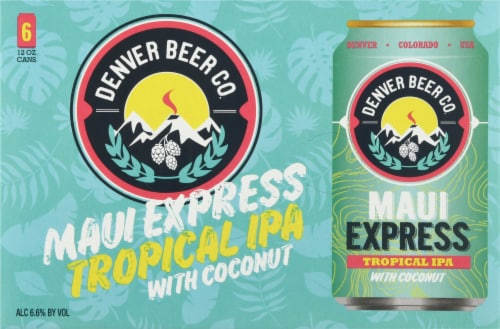Denver Beer Co. Maui Express Tropical IPA Perspective: front