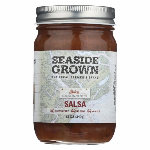 Seaside Grown Spicy Salsa Perspective: front
