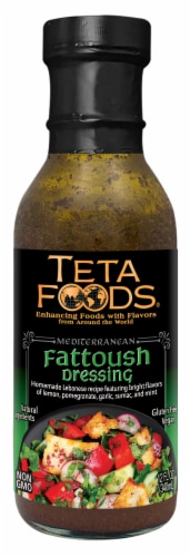 Teta Foods Mediterranean Fattoush Salad Dressing Perspective: front