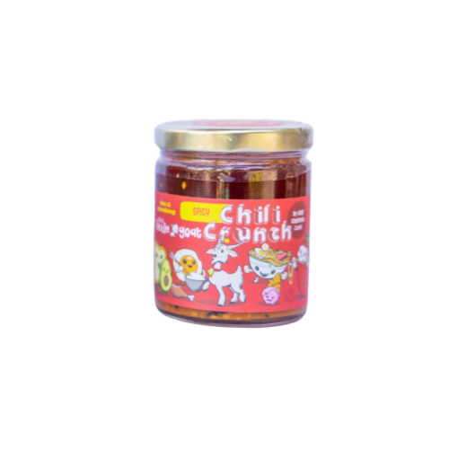 This LIttle Goat Spicy Chili Crunch Hot Sauce Perspective: front