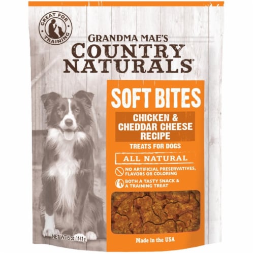 Grandma Mae's Country Naturals Soft Bites Chicken & Cheddar Dog Treats (5 oz)