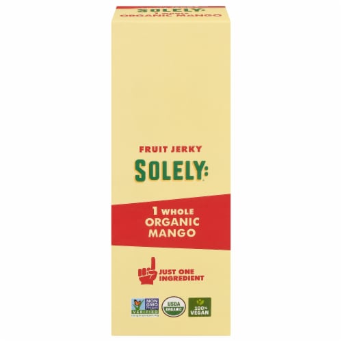 Solely® Mango Fruit Jerky Pack Perspective: front